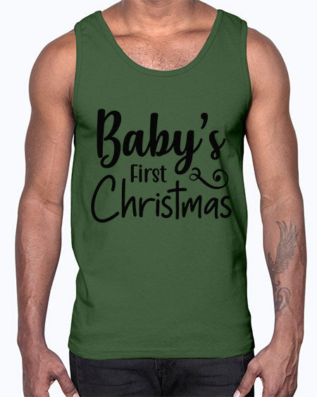 Babys First Christmas 277#- baby- Cotton Tank