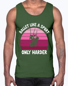Ballet like a sport only ballet 74#- ballet- Cotton Tank