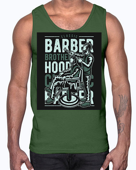 Barber Brotherhood587#- barber- Cotton Tank