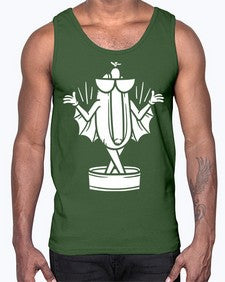 Bat hotdog 11#- cartoon food- Cotton Tank