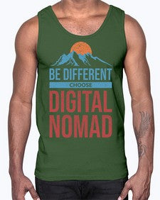 Be Different Choose Digital Nomad 28#- internet- Cotton Tank