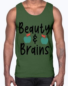 Beauty and Brains 18#- general school- Cotton Tank