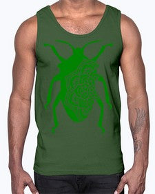 BeetleMandala 255#- mandala- Cotton Tank