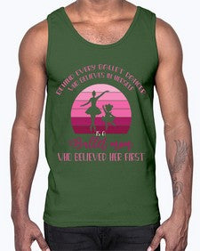 Behind every ballet dancer is ballet 81#- ballet- Cotton Tank