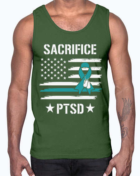 Best Support PTSD Awareness Survivor 27#- PTSD- Cotton Tank