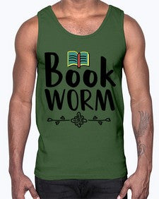 Book Worm 27#- librarian- Cotton Tank
