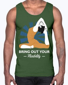 Bring Out Your Flexibility 185#- yoga- Cotton Tank