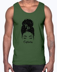 Capricorn Woman- capricorn- Cotton Tank