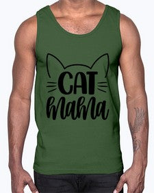 Cat Mama Style 84#- cats- Cotton Tank