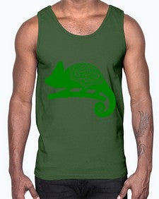 ChameleonMandala 326#- mandala- Cotton Tank