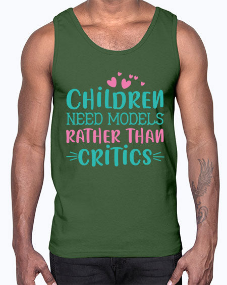 Children need models rather than critics Style 64#- kids- Cotton Tank