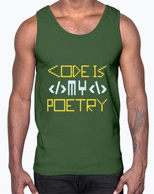 Code is my poetry 21#- computer- Cotton Tank