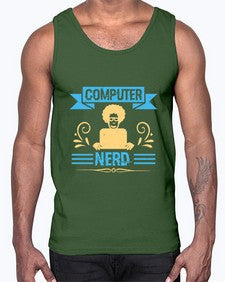 Computer Nerd 10#- computer- Cotton Tank