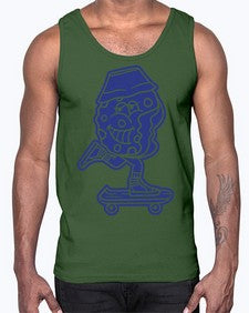 Cookies skating 75#- cartoon food- Cotton Tank