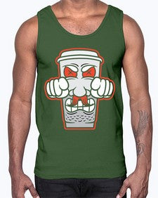 Cup power 78#- cartoon food- Cotton Tank