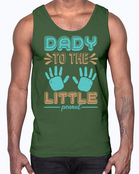 Dady to the little peanut Style 71#- baby shower- Cotton Tank