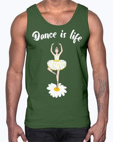 Dance is life ballet dancing ballet 97#- ballet- Cotton Tank