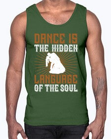 Dance is the hidden language of the soul 10#- dance2- Cotton Tank