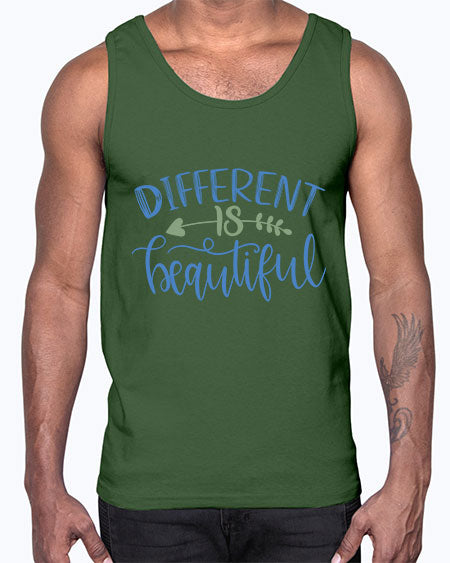 Different Is Beautiful 22#-  fashion- Cotton Tank