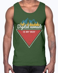 Digital Nomad is My Way 20#- internet- Cotton Tank