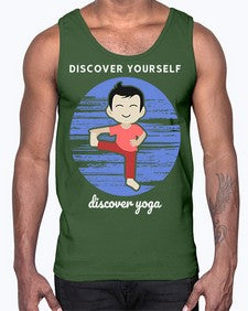 Discover Yourself Discover Yoga 199#- yoga- Cotton Tank