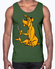 dog 107#- dogs- Cotton Tank