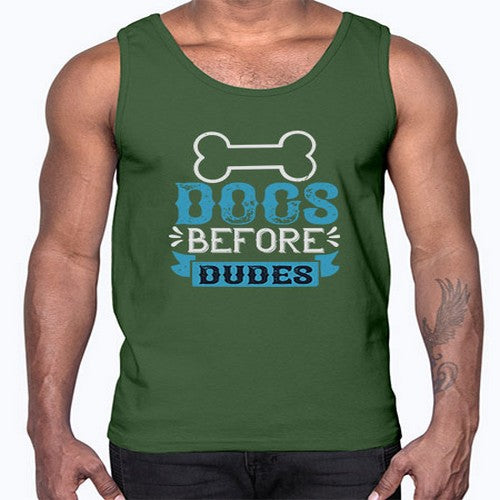 Dogs Before Dudes Style 215#- dogs- Cotton Tank