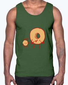 Donuts 5#- cartoon food- Cotton Tank