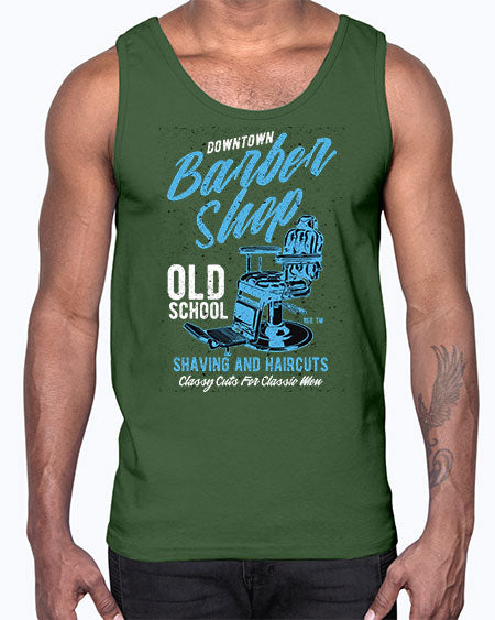Downtown Barbershop730#- barber- Cotton Tank