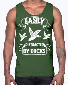 Easily Distracted By Ducks Style 48#- ducks- Cotton Tank