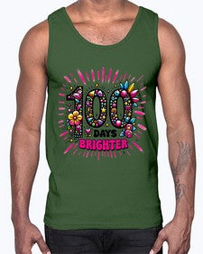 Easy one hundred Days of School 44#- one hundred days- Cotton Tank