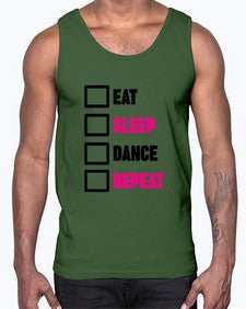Eat sleep dance repeat 120#- ballet- Cotton Tank