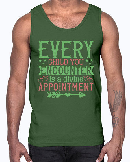 Every child you encounter is a divine appointment Style 76#- kids- Cotton Tank