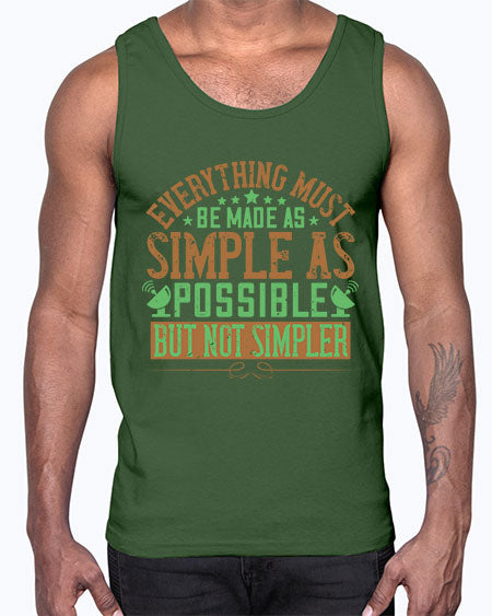 Everything must be made as simple as possible But not simpler 295#- general science- Cotton Tank