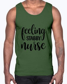 Feeling stabby nurse 779#- nurse- Cotton Tank