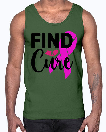 Find a Cure 26#- breast cancer- Cotton Tank