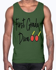 First Grade Diva 124#- first grade- Cotton Tank