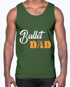 Fitted dance dad ballet svg ballet 125#- ballet- Cotton Tank