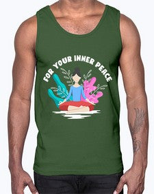 For Your Inner Peace 222#- yoga- Cotton Tank