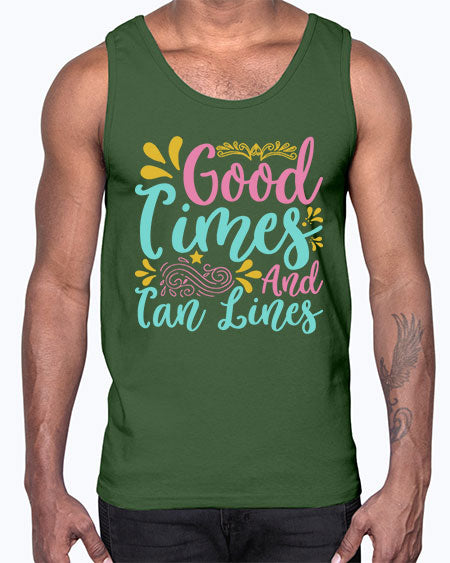 GOOD TIMES AND TAN LINES Style 65#- summer- Cotton Tank