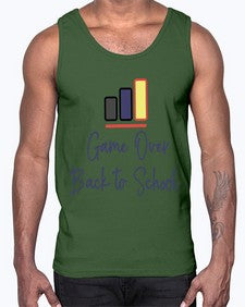 Game Over Back to School 216#- general school- Cotton Tank