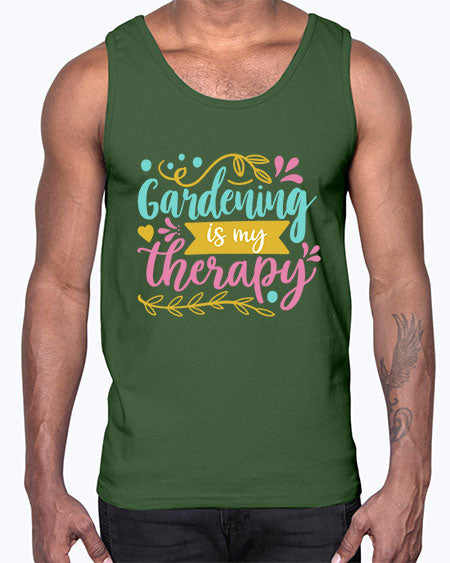 Gardening is my therapy Style 66#- summer- Cotton Tank