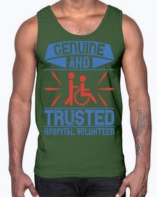 Genuine and Trusted Hospital Volunteer Style 2#- volunteer- Cotton Tank
