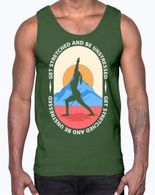 Get Stretched 225#- yoga- Cotton Tank