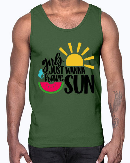 Girls Just Wanna Have Sun Style 44#- summer- Cotton Tank