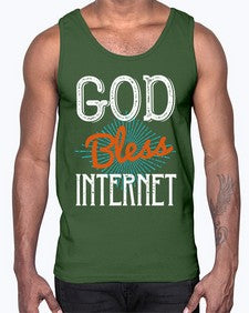 God bless internet 78#- internet- Cotton Tank