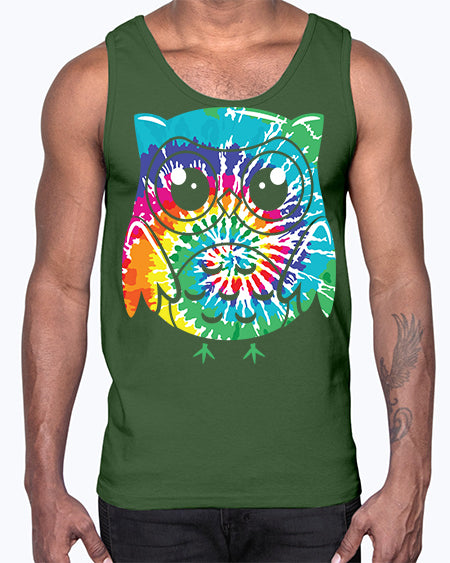 Graphic Owl Tiedye A TurtleRabbit 8#- owl- Cotton Tank