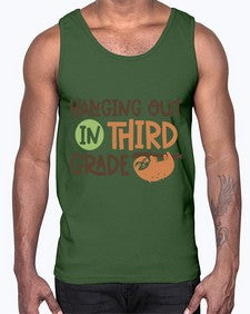 Hanging Out in Third 236#- third grade- Cotton Tank