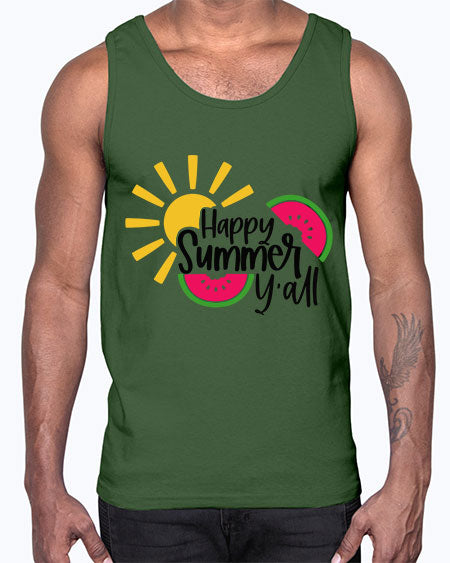 Happy Summer Yall Style 41#- summer- Cotton Tank