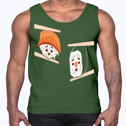 Happy Sushi Anime Kawaii Set Anime 232#- anime- Cotton Tank